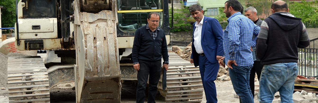 BAŞKANIMIZ ALTYAPI ÇALIŞMALARINI İNCELEDİ