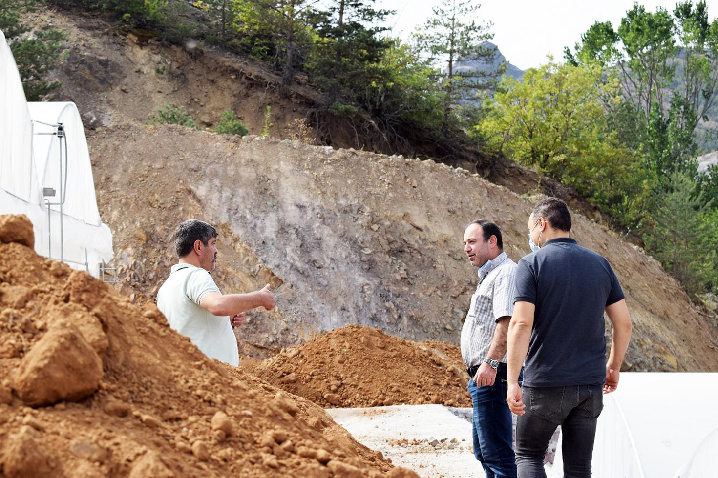 BAŞKANIMIZ SERA ALANINDA İNCELEMELERDE BULUNDU